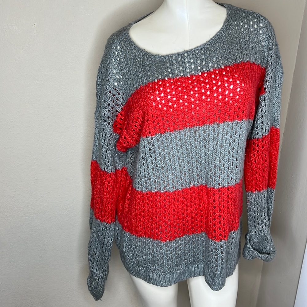 Red and Grey Sweater